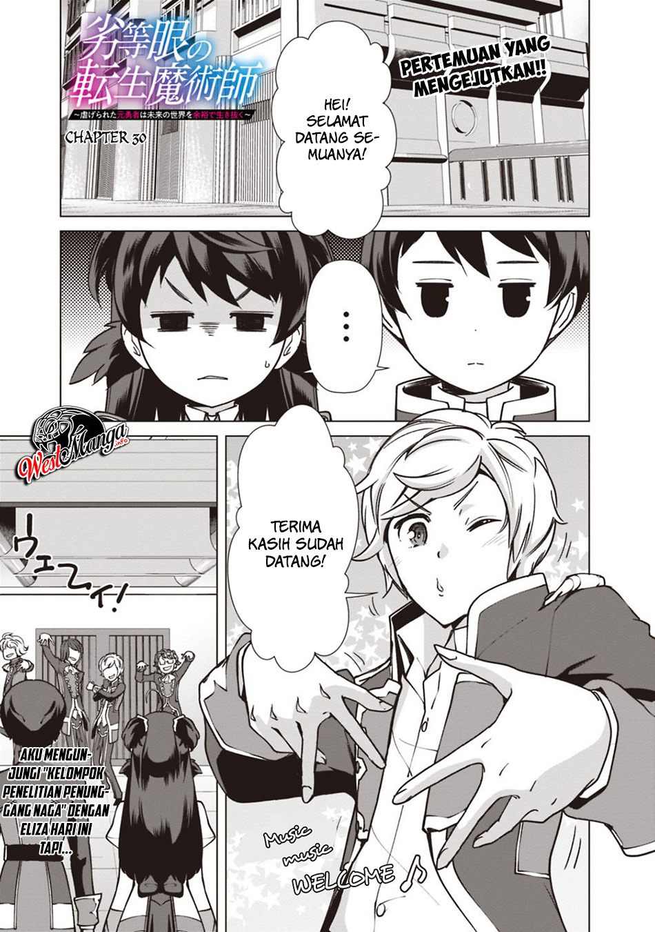 Rettou Me no Tensei Majutsushi Shiitage Rareta Moto Yuusha wa Mirai no Sekai o Yoyuu de Ikinuku Chapter 30 Bahasa Indonesia