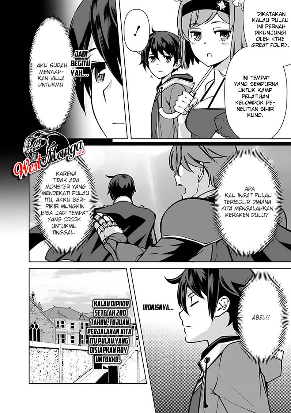 Rettou Me no Tensei Majutsushi Shiitage Rareta Moto Yuusha wa Mirai no Sekai o Yoyuu de Ikinuku Chapter 42 Bahasa Indonesia