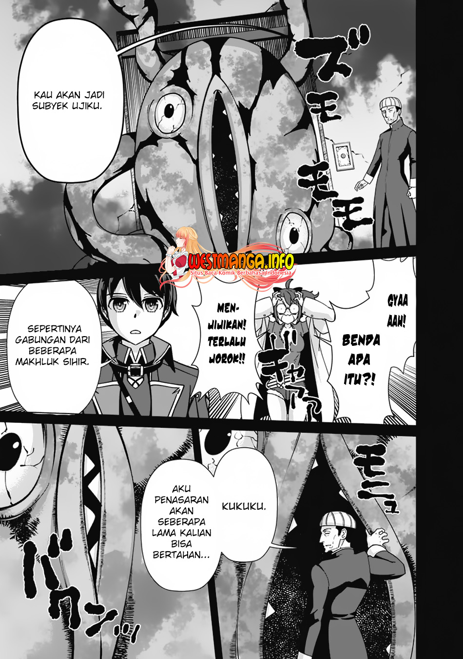 Rettou Me no Tensei Majutsushi Shiitage Rareta Moto Yuusha wa Mirai no Sekai o Yoyuu de Ikinuku Chapter 104 Bahasa Indonesia