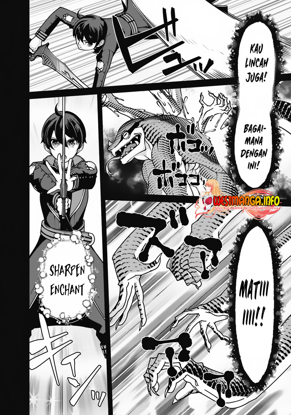 Rettou Me no Tensei Majutsushi Shiitage Rareta Moto Yuusha wa Mirai no Sekai o Yoyuu de Ikinuku Chapter 104 Bahasa Indonesia