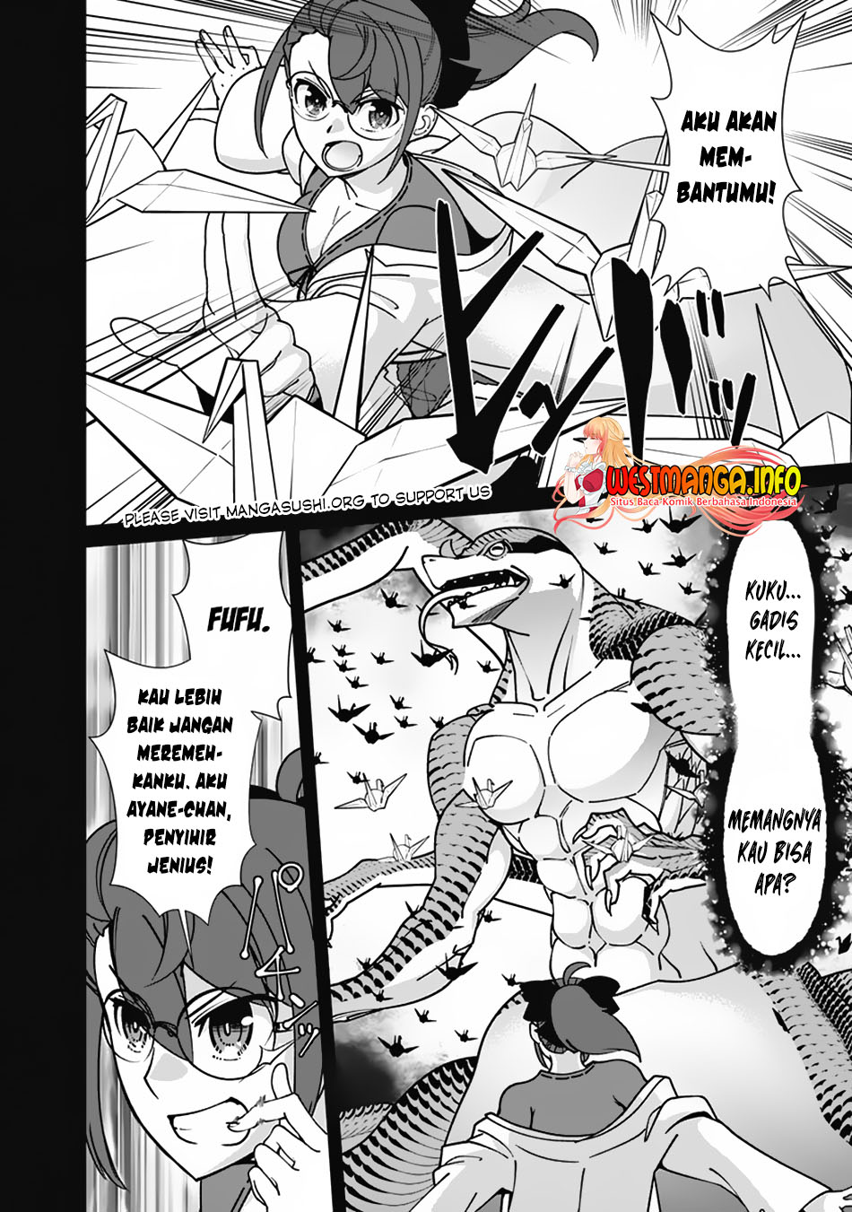 Rettou Me no Tensei Majutsushi Shiitage Rareta Moto Yuusha wa Mirai no Sekai o Yoyuu de Ikinuku Chapter 104 Bahasa Indonesia