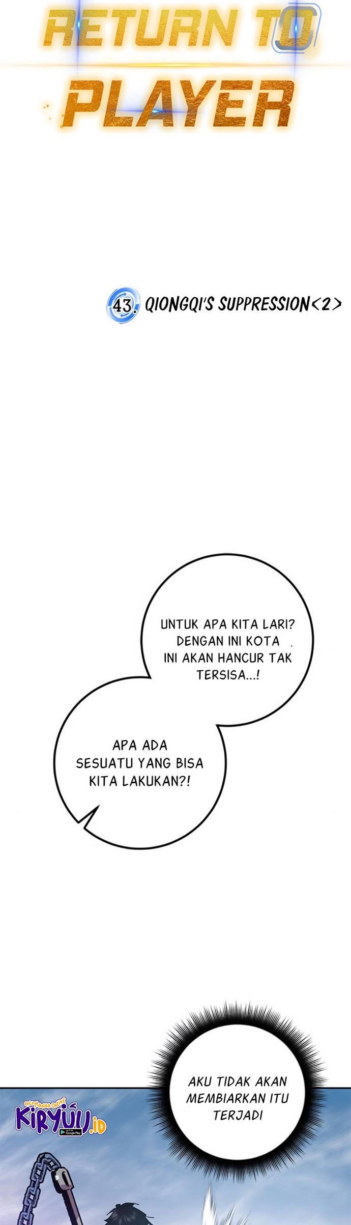 Return to Player Chapter 43 Bahasa Indonesia