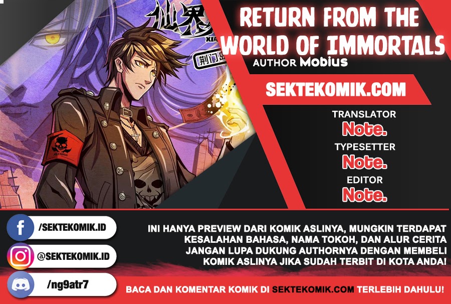 Return From the World of Immortals Chapter 124 Bahasa Indonesia