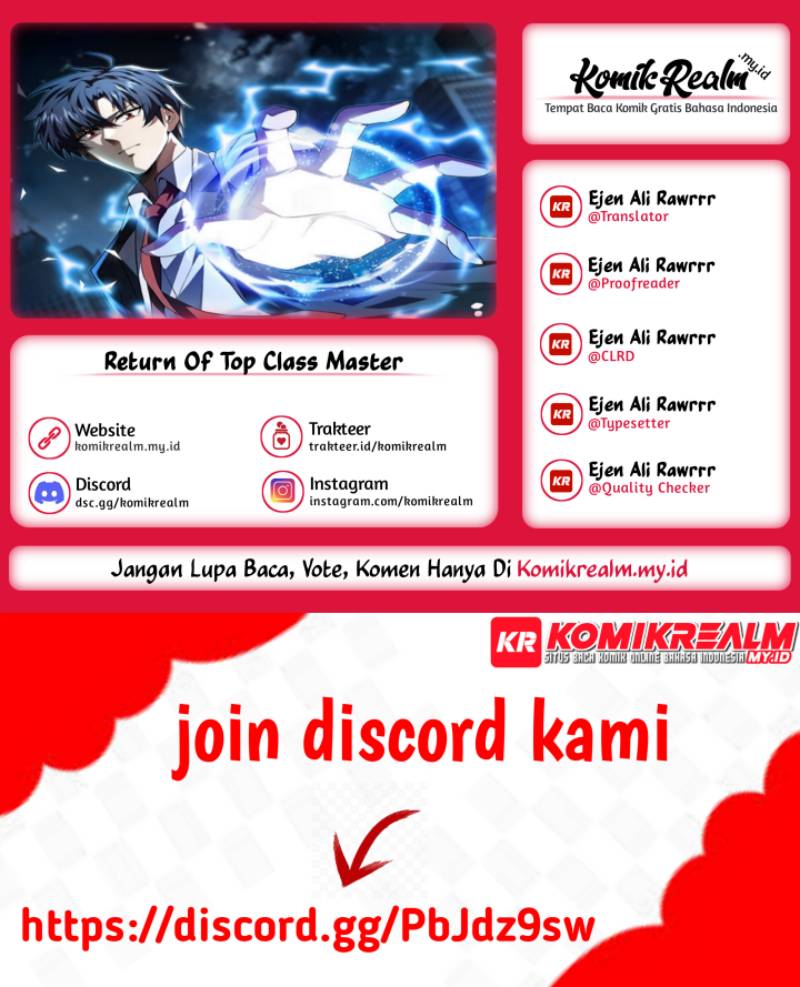 Return Of Top Class Master Chapter 18 Bahasa Indonesia