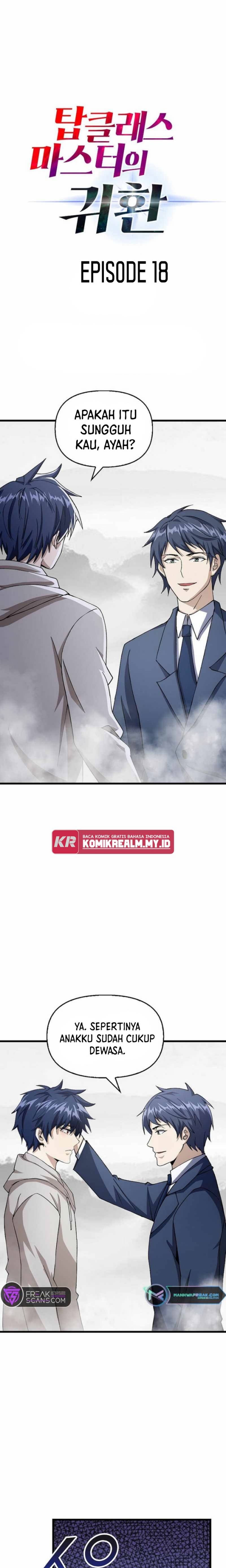 Return Of Top Class Master Chapter 18 Bahasa Indonesia