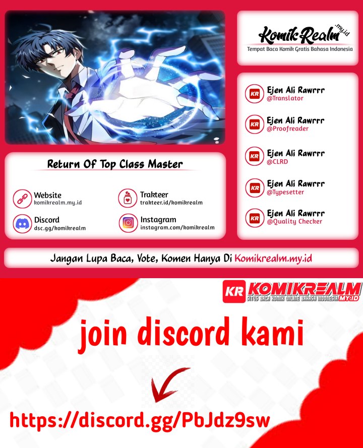 Return Of Top Class Master Chapter 20 Bahasa Indonesia