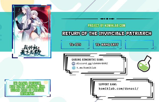 Return of the Invincible Patriarch Chapter 09 Bahasa Indonesia