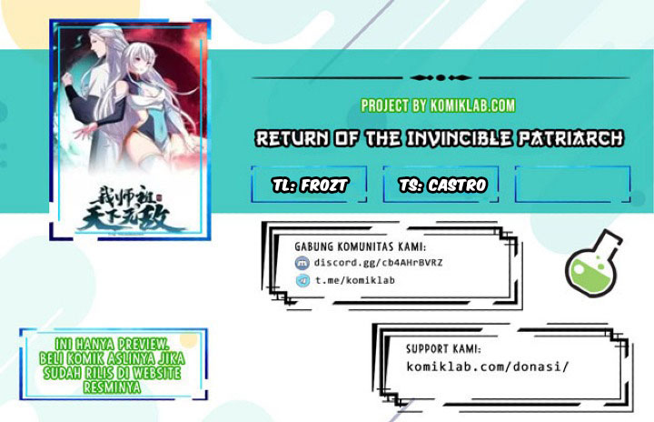 Return of the Invincible Patriarch Chapter 43 Bahasa Indonesia