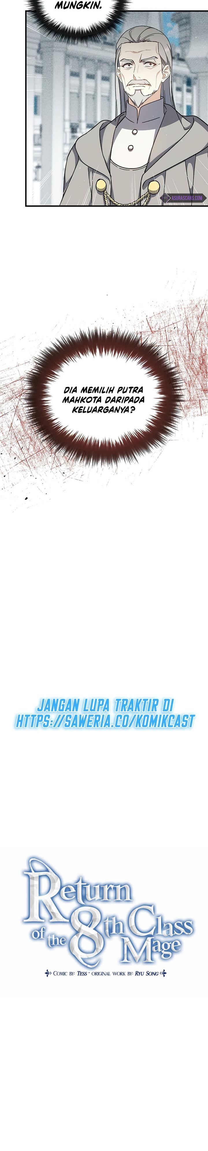 Return of the 8th class Magician Chapter 33 Bahasa Indonesia