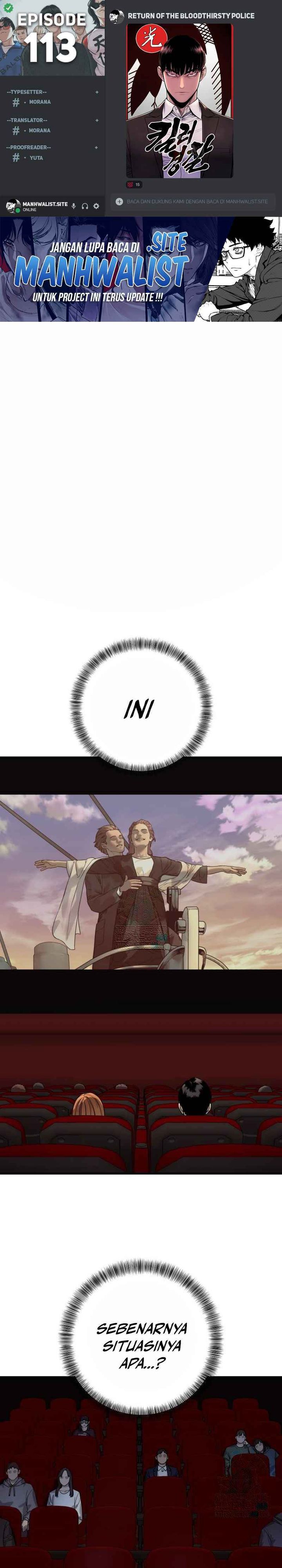 Return of the Bloodthirsty Police Chapter 113 Bahasa Indonesia