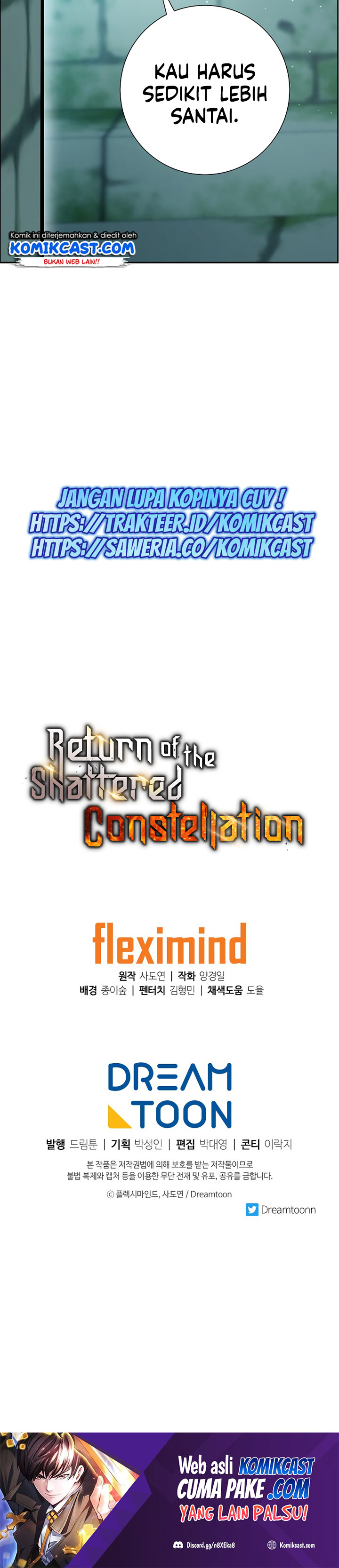 Return of the Broken Constellation Chapter 19 Bahasa Indonesia