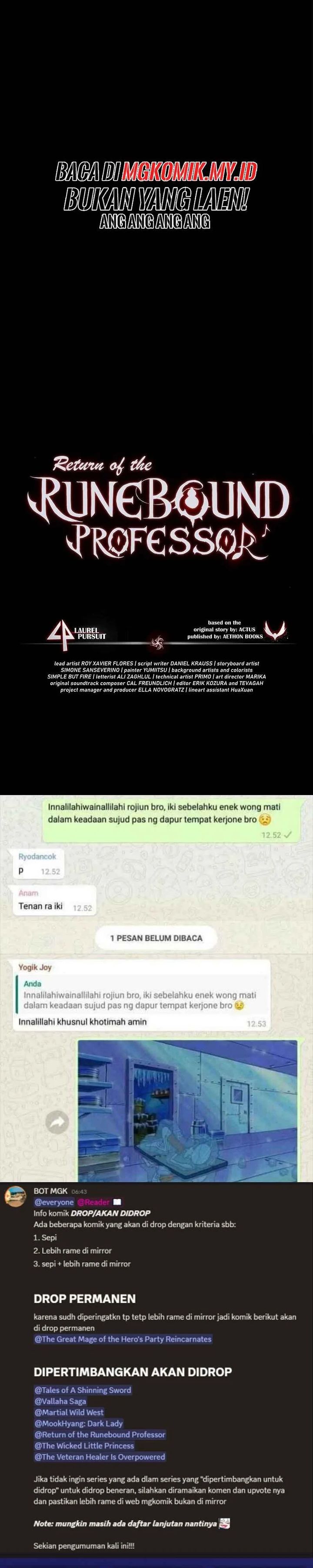 Return of the Runebound Professor Chapter 44 Bahasa Indonesia