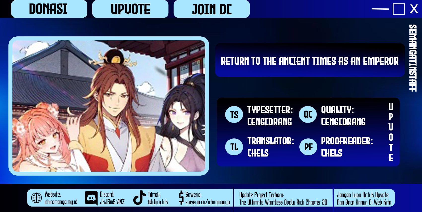 Return to the Ancient Times as an Emperor Chapter 01 Bahasa Indonesia