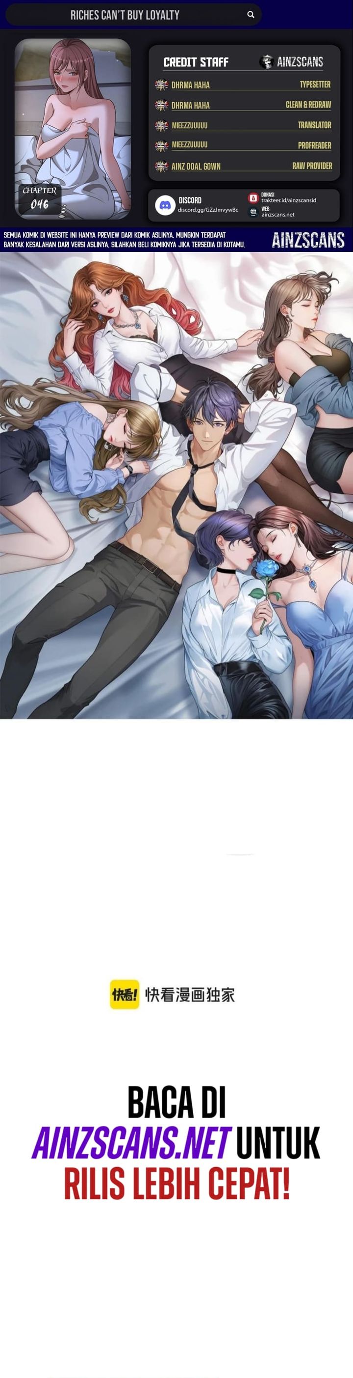 Riches Can’t Buy Loyalty Chapter 46 Bahasa Indonesia