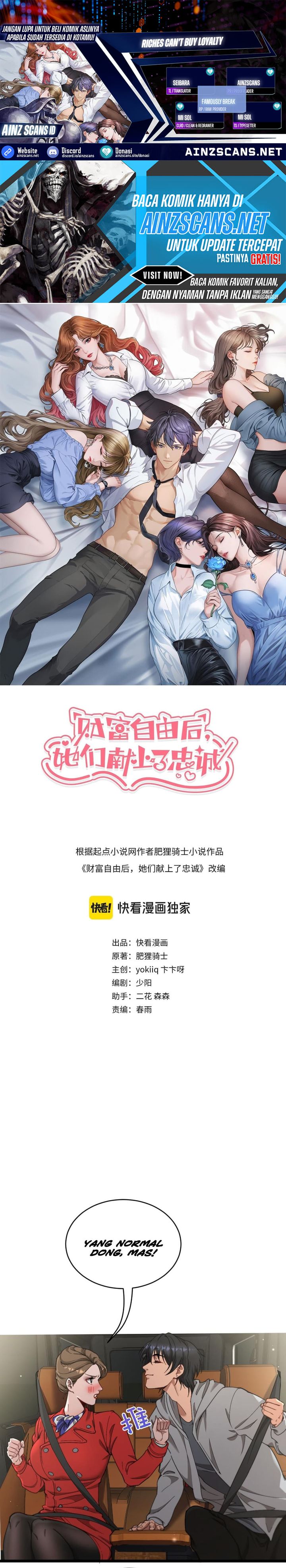 Riches Can’t Buy Loyalty Chapter 63 Bahasa Indonesia