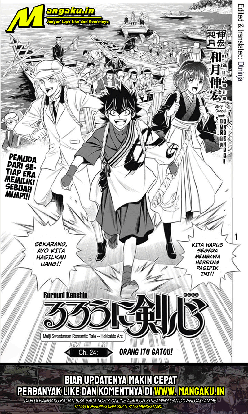 Rurouni Kenshin: Meiji Kenkaku Romantan – Hokkaido-hen Chapter 24 Bahasa Indonesia