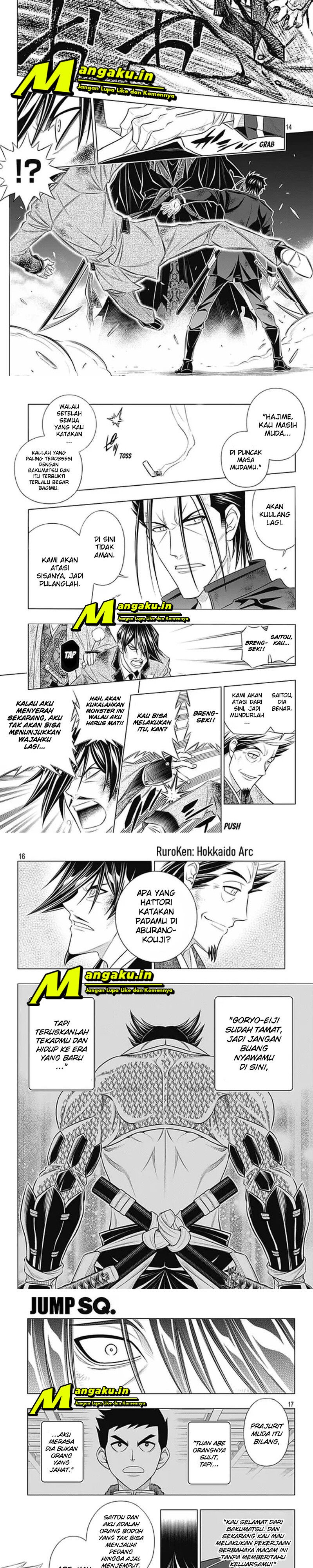 Rurouni Kenshin: Meiji Kenkaku Romantan – Hokkaido-hen Chapter 43 Bahasa Indonesia