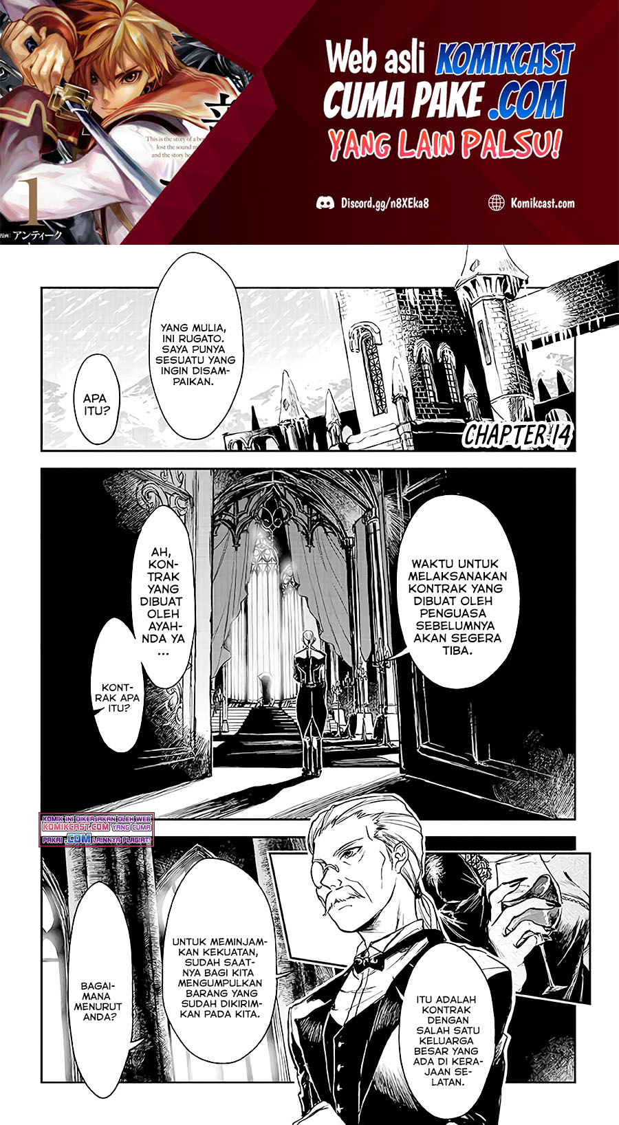 Ryū Kusari no Orishin no Naka no “Kokoro” Chapter 14 Bahasa Indonesia