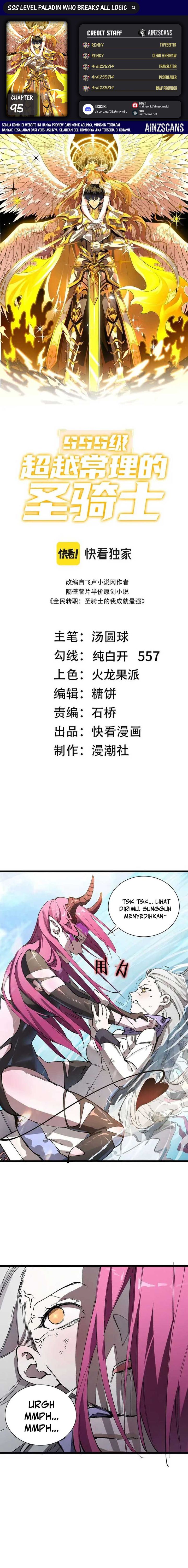SSS-Level Paladin Who Breaks All Logic Chapter 95 Bahasa Indonesia