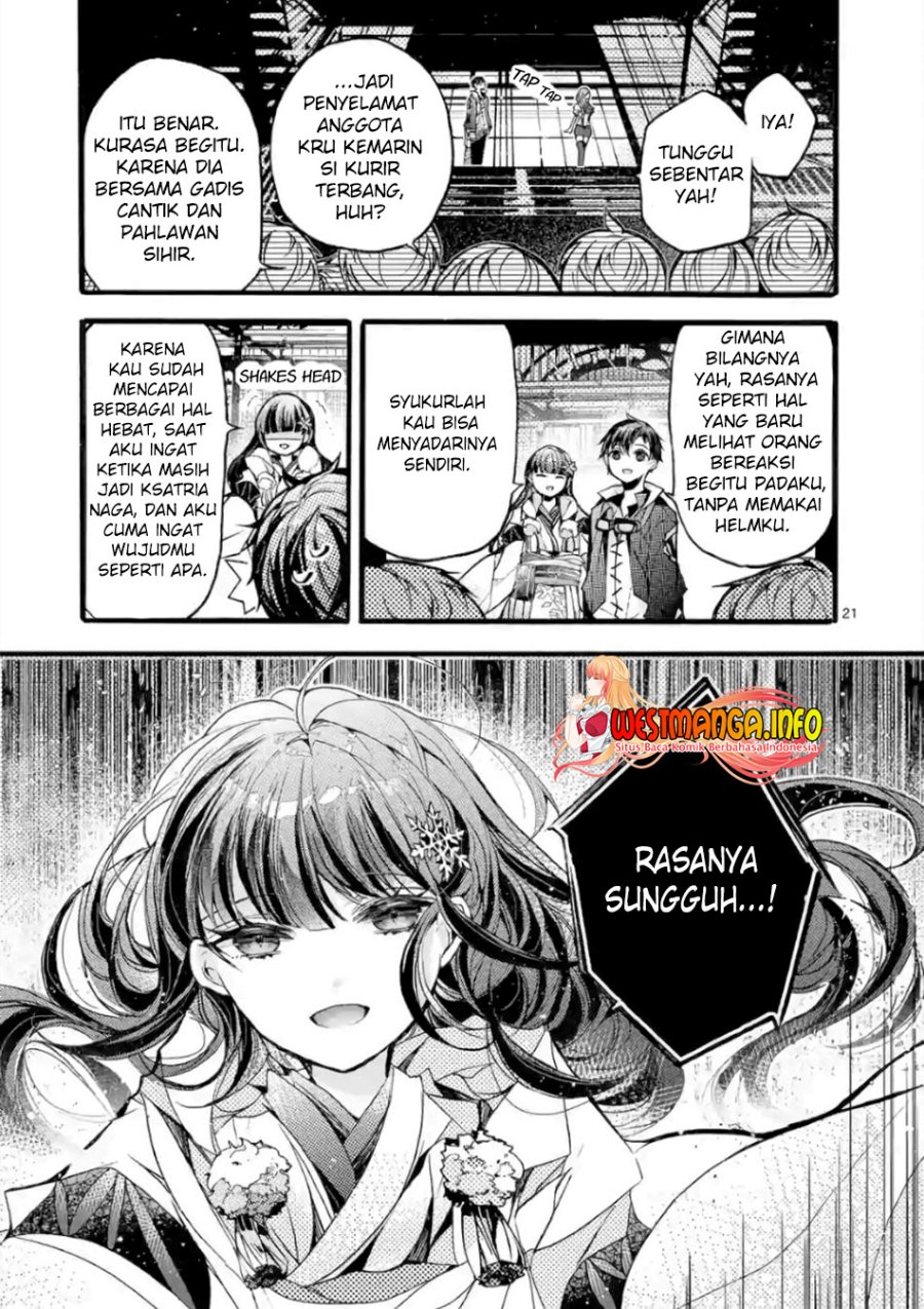 Saikyou Shoku (Ryukishi) Kara Shokyu Shoku (Hakobiya) ni Nattano ni Naze ka Yushatachi Kara Tayoraretemasu Chapter 21 Bahasa Indonesia