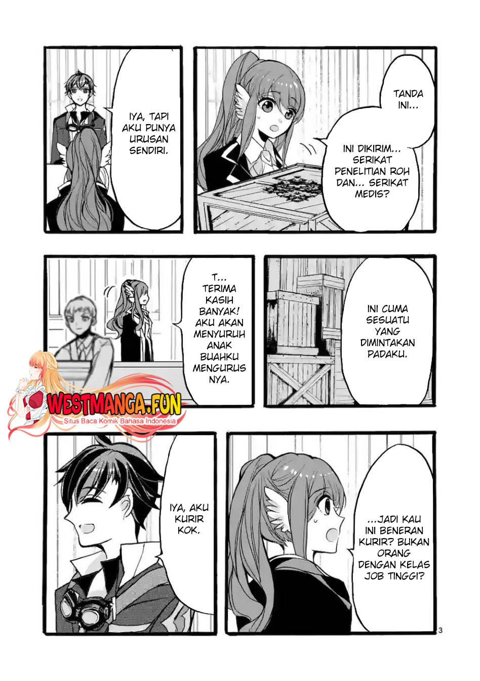 Saikyou Shoku (Ryukishi) Kara Shokyu Shoku (Hakobiya) ni Nattano ni Naze ka Yushatachi Kara Tayoraretemasu Chapter 44 Bahasa Indonesia