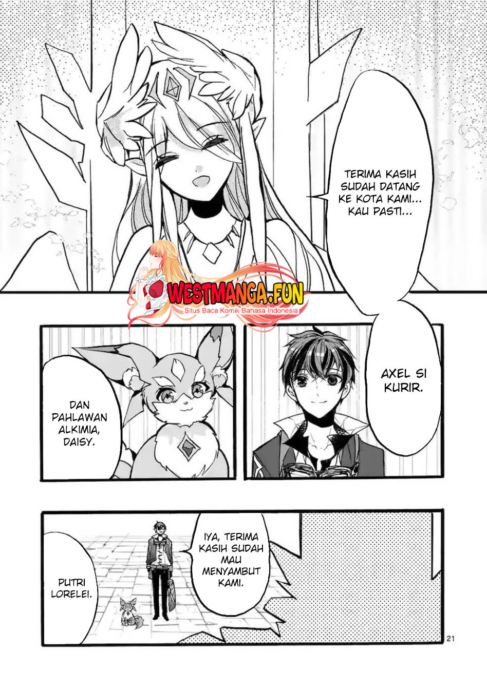 Saikyou Shoku (Ryukishi) Kara Shokyu Shoku (Hakobiya) ni Nattano ni Naze ka Yushatachi Kara Tayoraretemasu Chapter 44 Bahasa Indonesia
