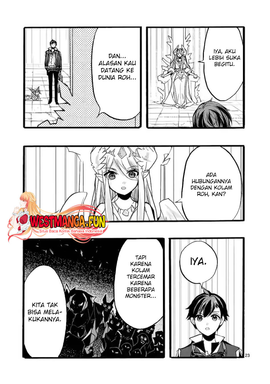 Saikyou Shoku (Ryukishi) Kara Shokyu Shoku (Hakobiya) ni Nattano ni Naze ka Yushatachi Kara Tayoraretemasu Chapter 44 Bahasa Indonesia