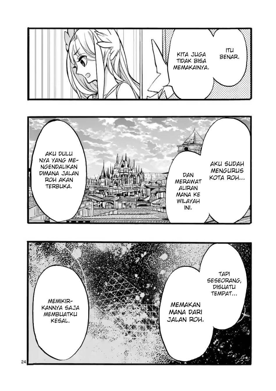 Saikyou Shoku (Ryukishi) Kara Shokyu Shoku (Hakobiya) ni Nattano ni Naze ka Yushatachi Kara Tayoraretemasu Chapter 44 Bahasa Indonesia
