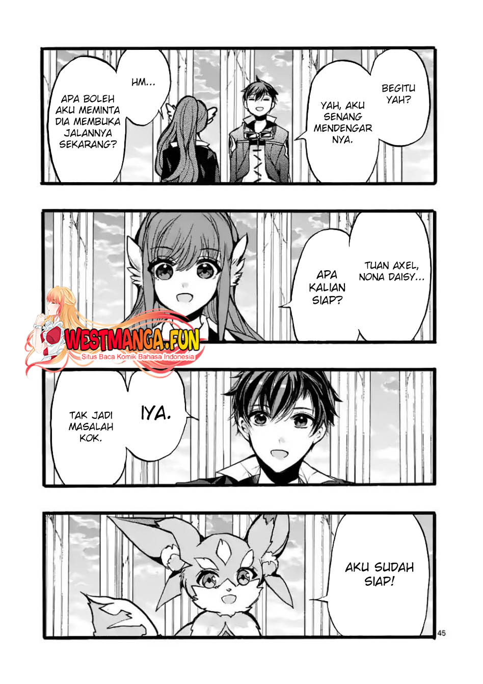 Saikyou Shoku (Ryukishi) Kara Shokyu Shoku (Hakobiya) ni Nattano ni Naze ka Yushatachi Kara Tayoraretemasu Chapter 44 Bahasa Indonesia