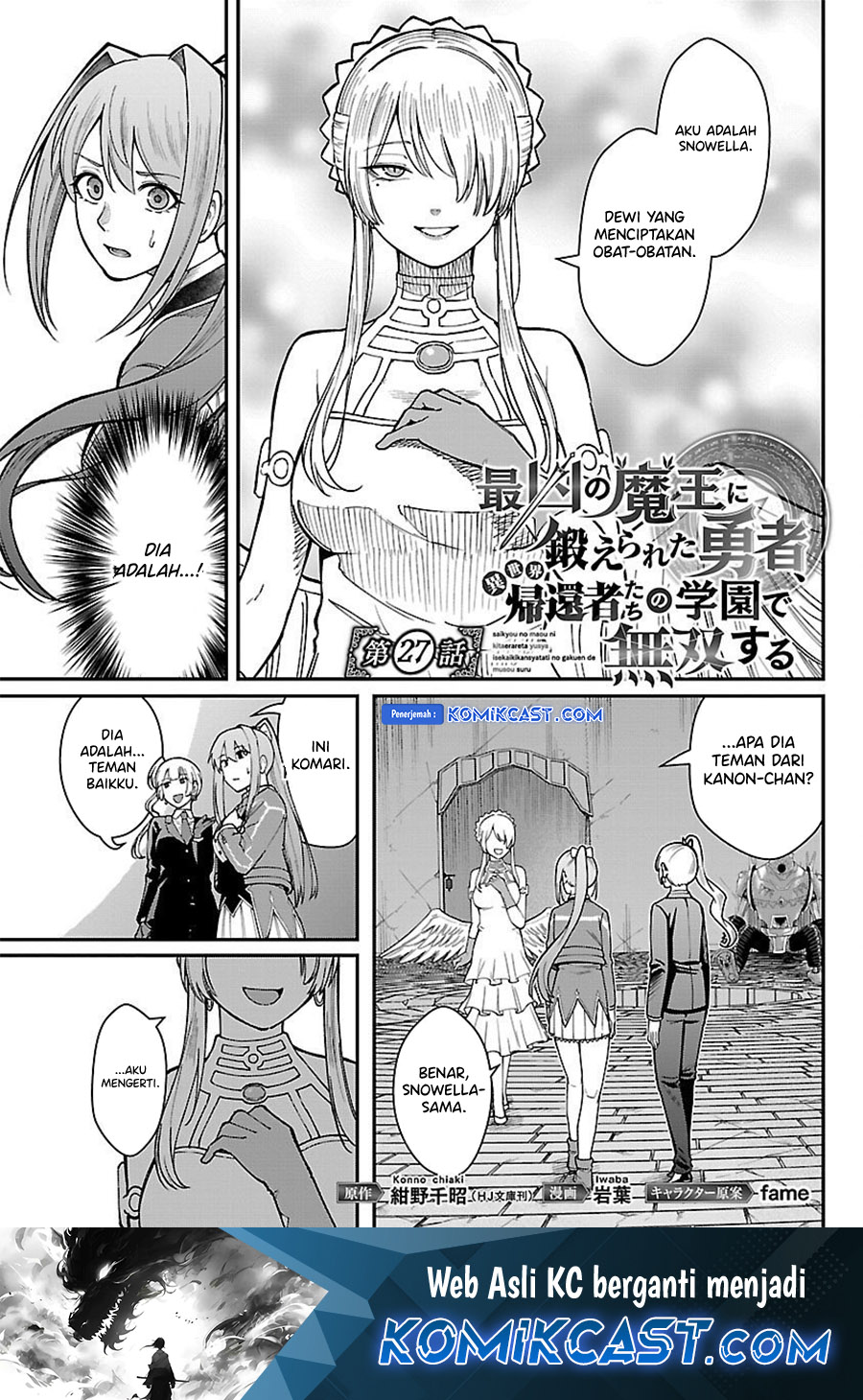 Saikyou no Maou ni Kitaerareta Yuusha Chapter 27 Bahasa Indonesia
