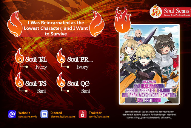 Saitei Chara ni Tensei shita Ore wa Ikinokoritai chapter 1