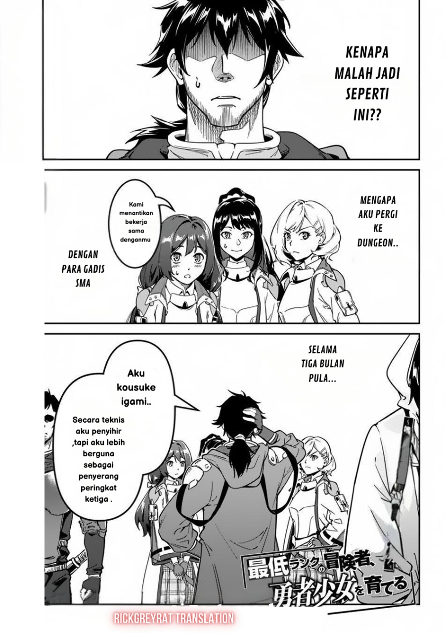 Saitei Rank no Boukensha, Yuusha Shoujo wo Sodateru Orette Chapter 02 Bahasa Indonesia