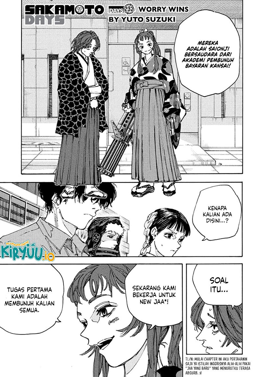 Dilarang COPAS - situs resmi www.mangacanblog.com - Komik sakamoto days 232 - chapter 232 233 Indonesia sakamoto days 232 - chapter 232 Terbaru 1|Baca Manga Komik Indonesia|Mangacan
