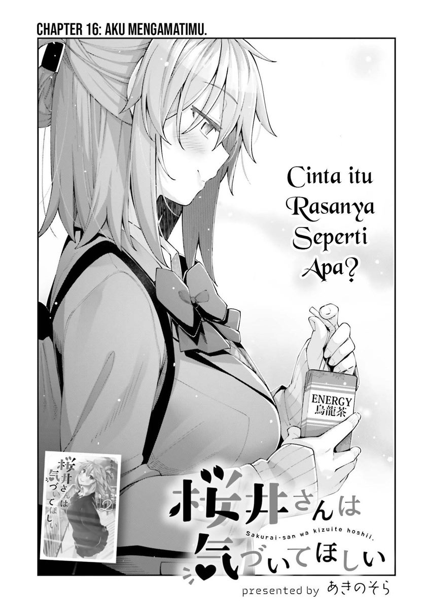 Sakurai-san Wants To Be Noticed Chapter 16 Bahasa Indonesia