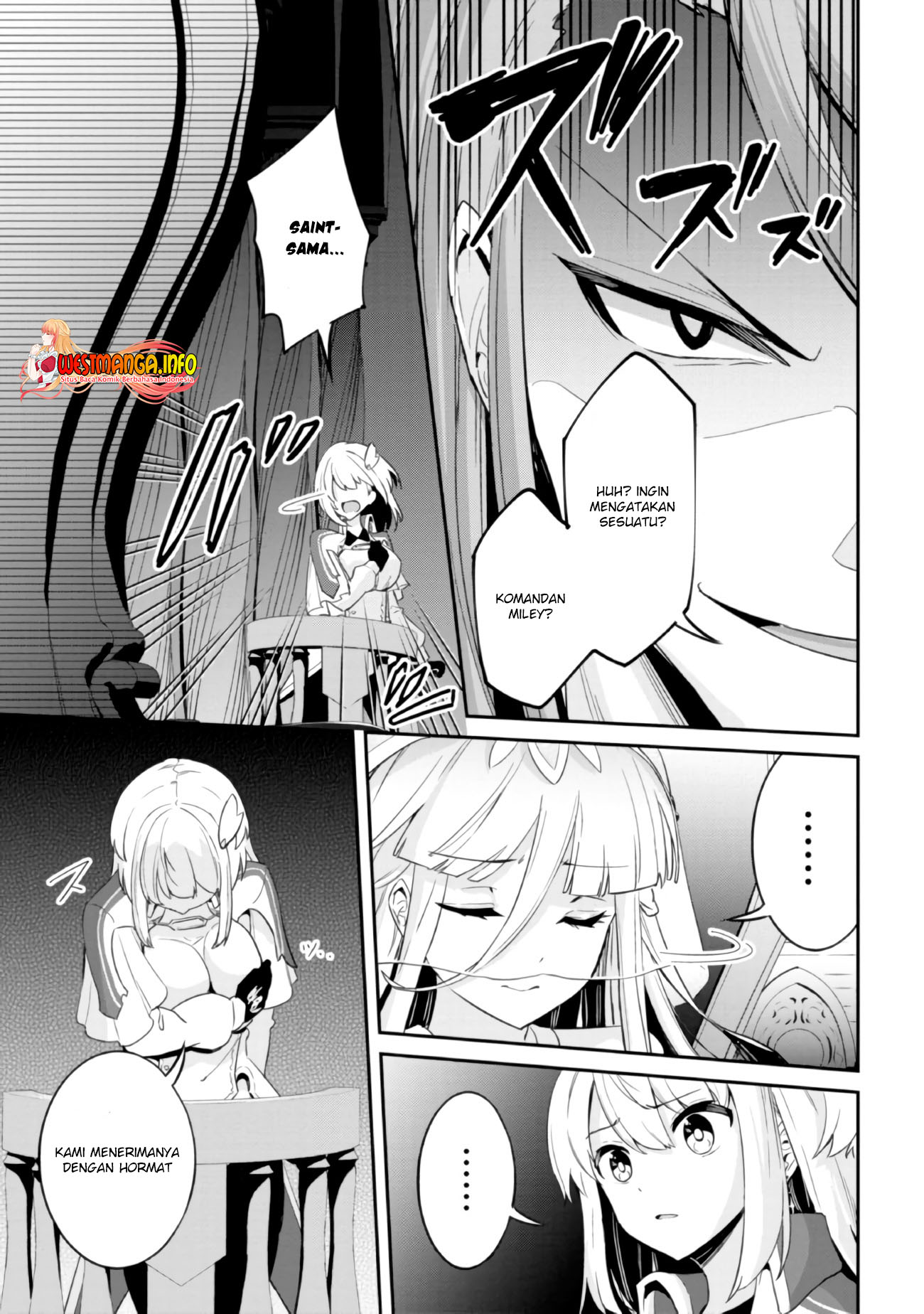 Seikishi ni Natta kedo Danchou no Oppai ga Sugosugite Kokoro ga Kiyomerarenai Chapter 06 Bahasa Indonesia