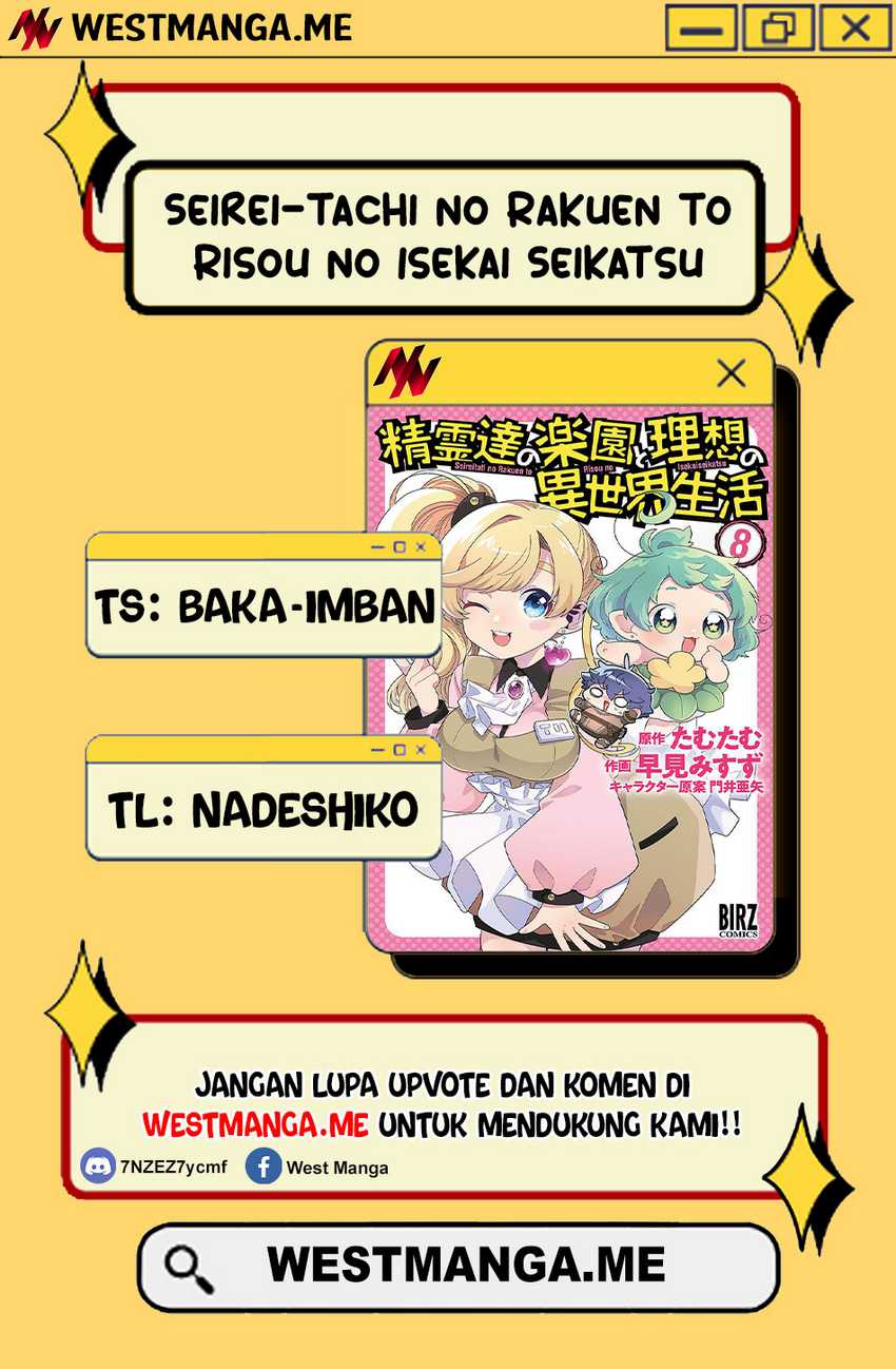 Seirei-tachi no Rakuen to Risou no Isekai Seikatsu chapter 74