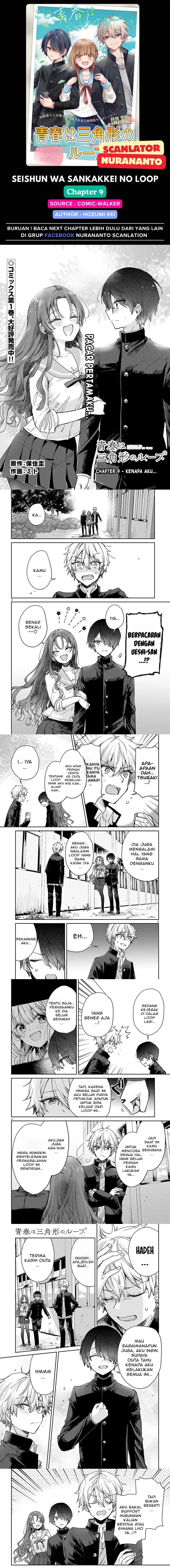 Seishun wa Sankakkei no Loop Chapter 09 Bahasa Indonesia