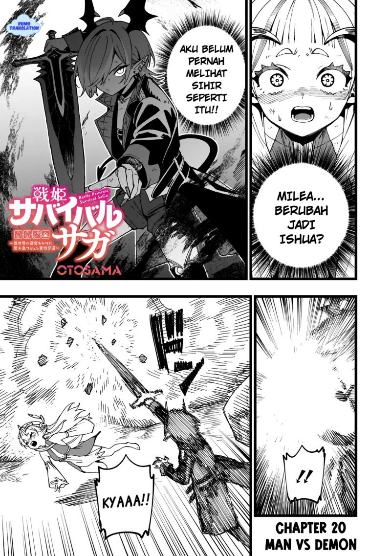 Senki Survival Saga: Isekai no Unmei o Kaketa Mujintou Fujun Iseikouyuu Chapter 20 Bahasa Indonesia