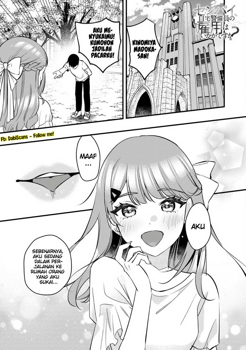 Senpai, Jitaku Keibiin no Koyou wa Ikaga desu ka? Chapter 06 Bahasa Indonesia