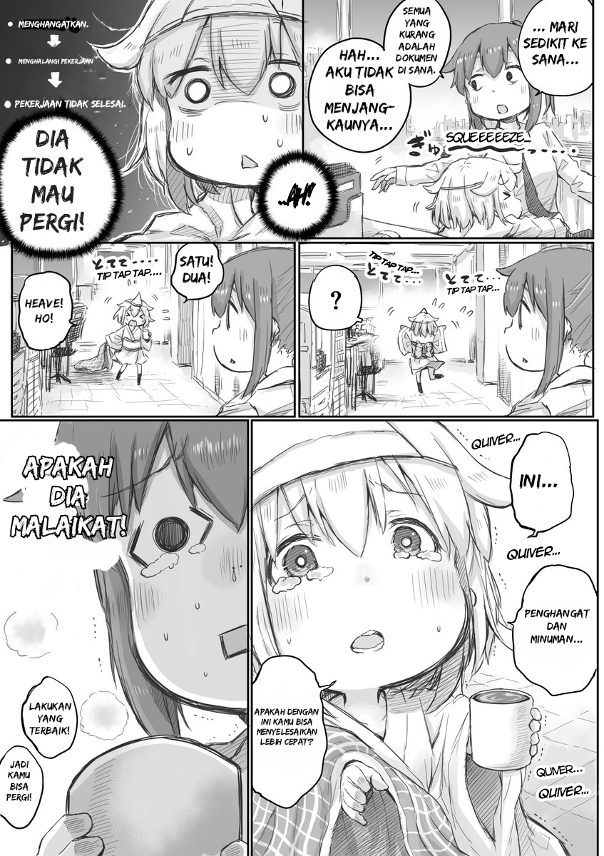 Shachiku-san wa Youjo Yuurei ni Iyasaretai Chapter 03 Bahasa Indonesia