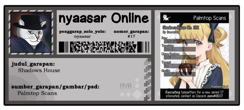 Shadows House Chapter 132 Bahasa Indonesia