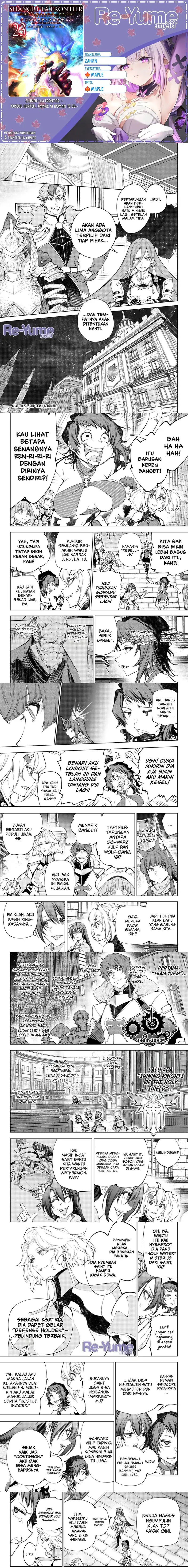 Shangri-La Frontier ~ Kusoge Hunter, Kamige ni Idoman to su~ chapter 233