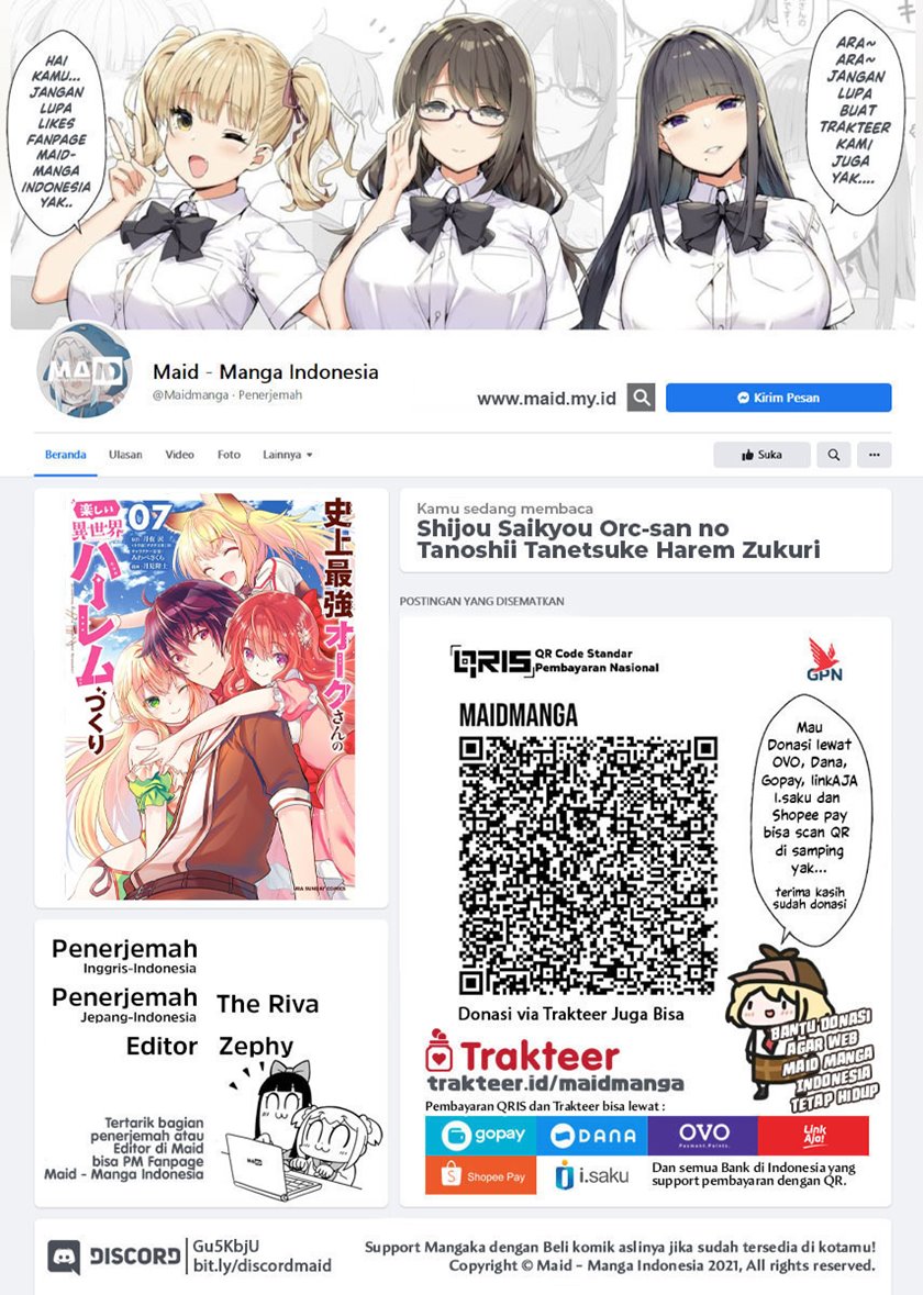 Shijou Saikyou Orc-san no Tanoshii Tanetsuke Harem Zukuri chapter 74