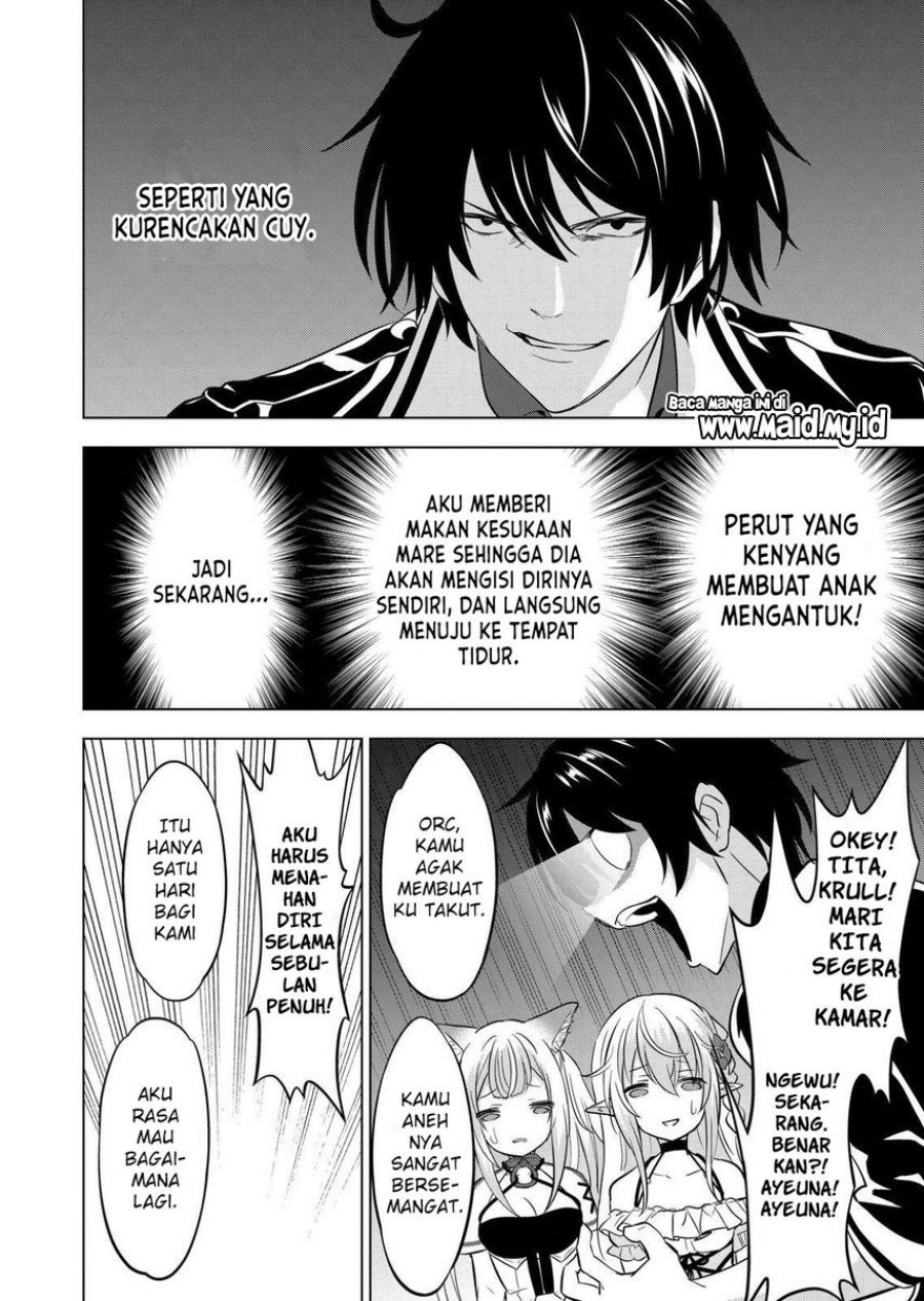 Shijou Saikyou Orc-san no Tanoshii Tanetsuke Harem Zukuri Chapter 104 Bahasa Indonesia
