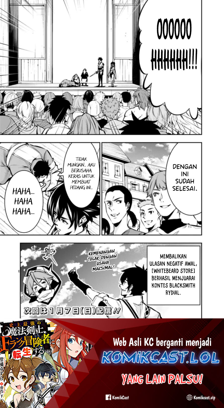 Shijou Saikyou no Mahou Kenshi, F Rank Boukensha ni Tensei Suru Chapter 101 Bahasa Indonesia