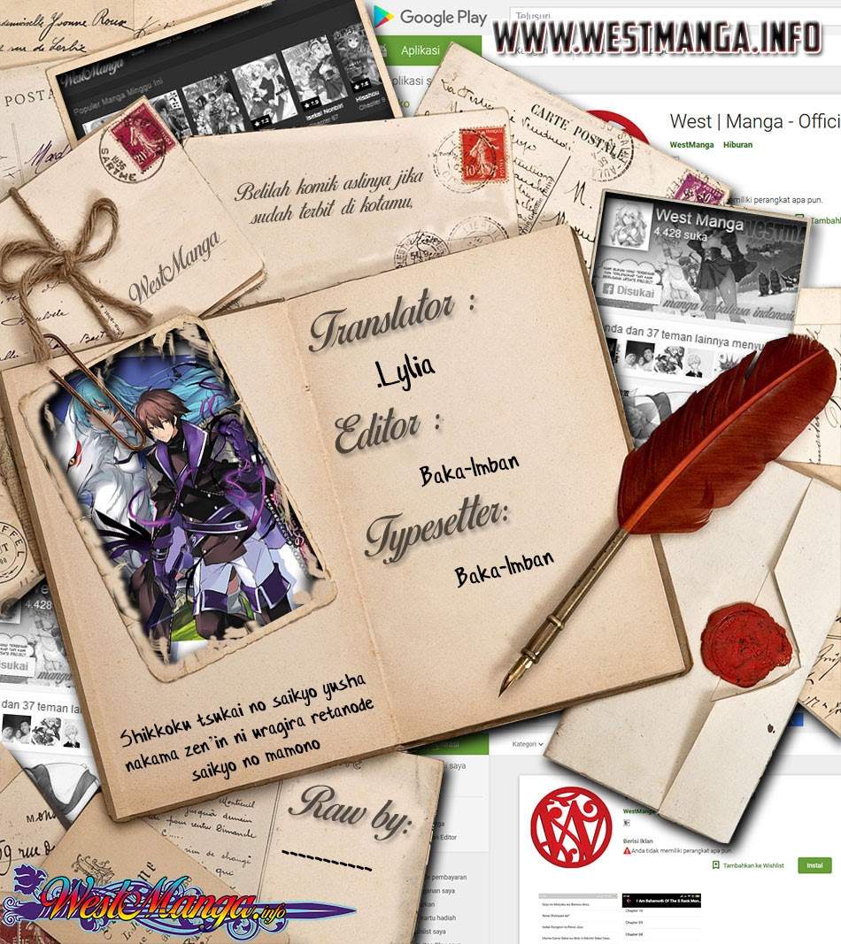 Shikkoku Tsukai no Saikyo Yusha Nakama Zen’in ni Uragira Retanode Saikyo no Mamono Chapter 03.2 Bahasa Indonesia