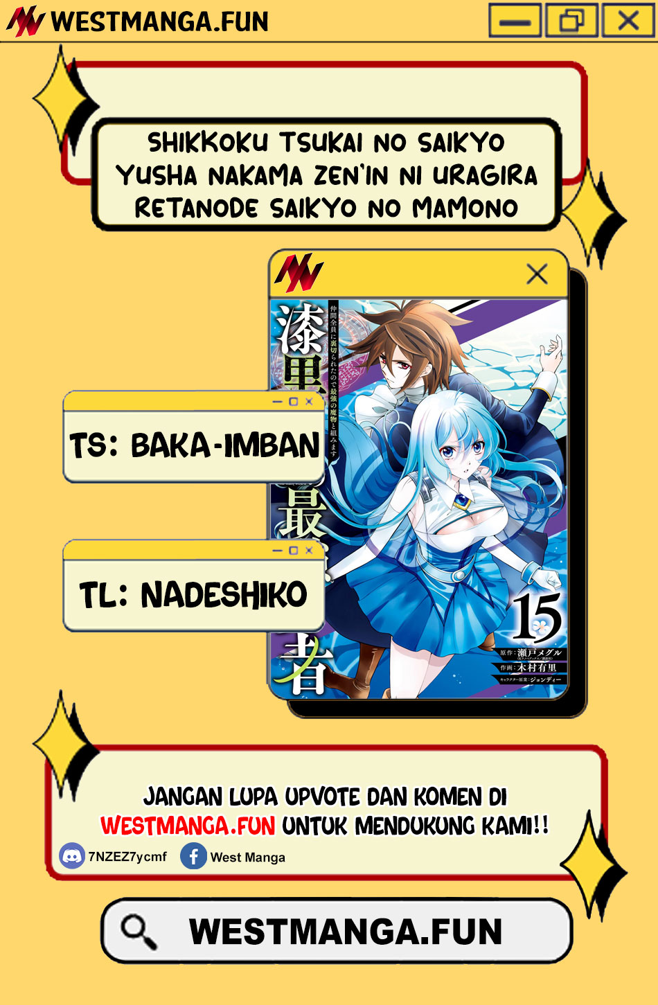 Shikkoku Tsukai no Saikyo Yusha Nakama Zen’in ni Uragira Retanode Saikyo no Mamono Chapter 88 Bahasa Indonesia