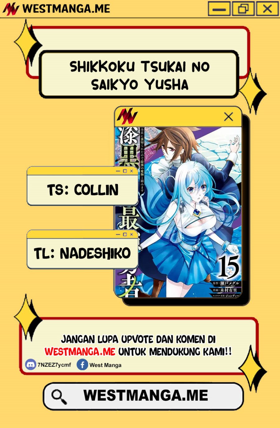 Shikkoku Tsukai no Saikyo Yusha Nakama Zen’in ni Uragira Retanode Saikyo no Mamono Chapter 96 Bahasa Indonesia