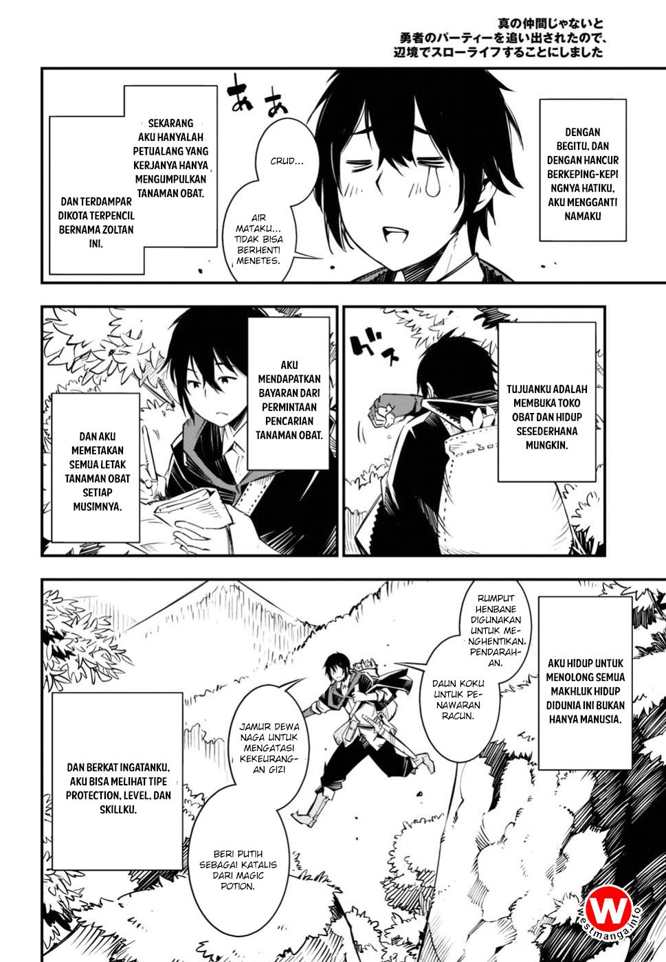 Shin no Nakama janai to Yuusha no Party wo Oidasareta node Henkyou de Slow Life suru Koto ni shimashita Chapter 01.1 Bahasa Indonesia