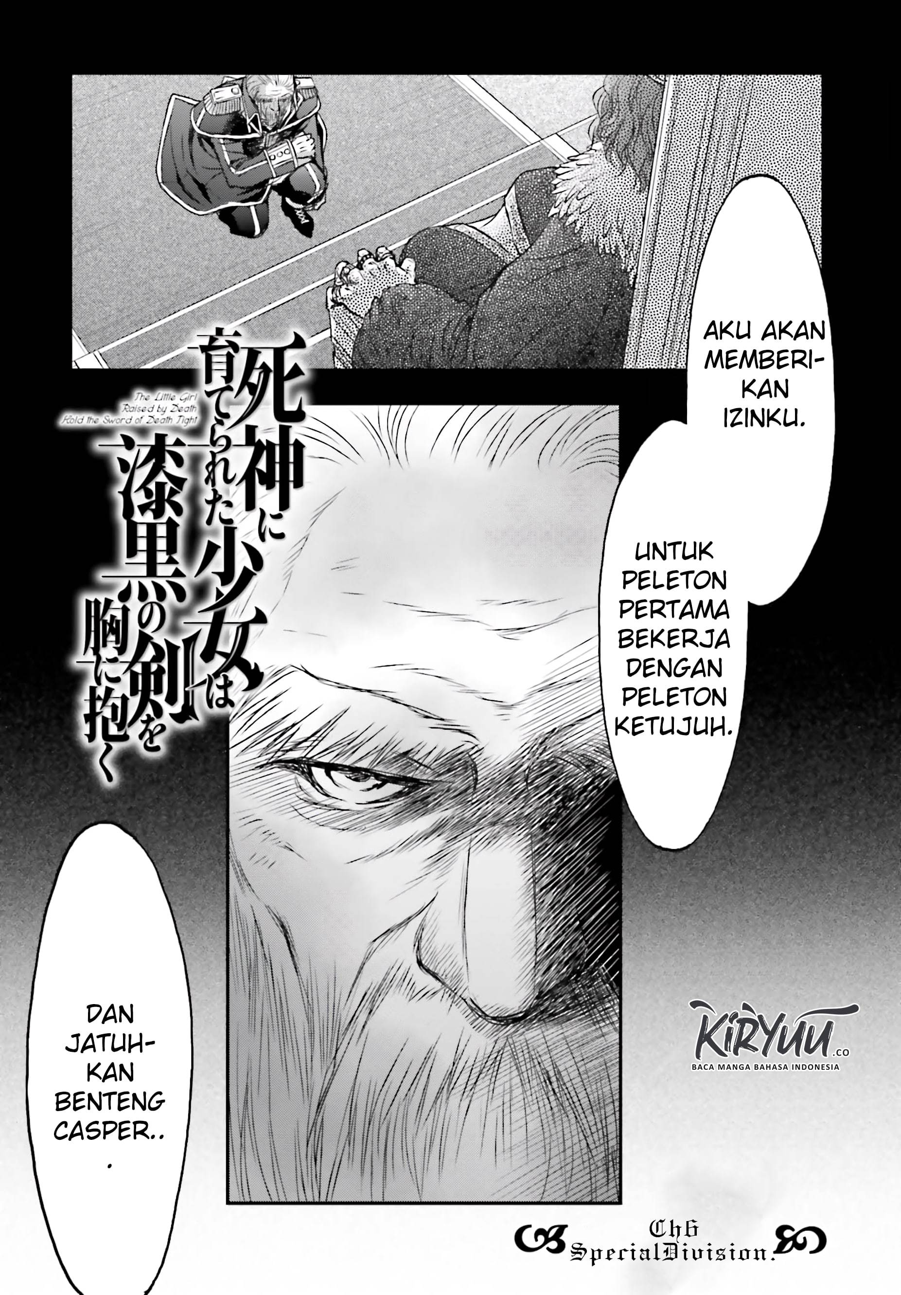 Shinigami ni Sodaterareta Shoujo wa Shikkoku no Tsurugi wo Mune ni Idaku chapter 6